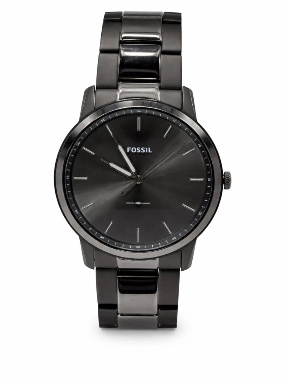 Fossil Minimalist Men's Smoke Stainless Steel Watch